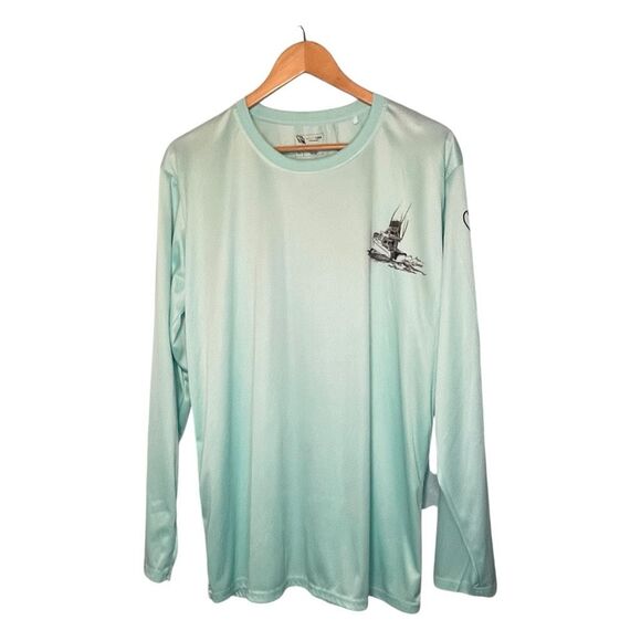 Spicy Tuna Nassau Bahamas Turquoise Fishing Coastal Outfitters Surf Tee XL - Picture 3 of 6